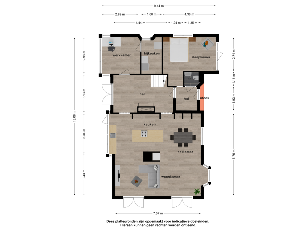 View floorplan of Begane grond of Duinweg 83