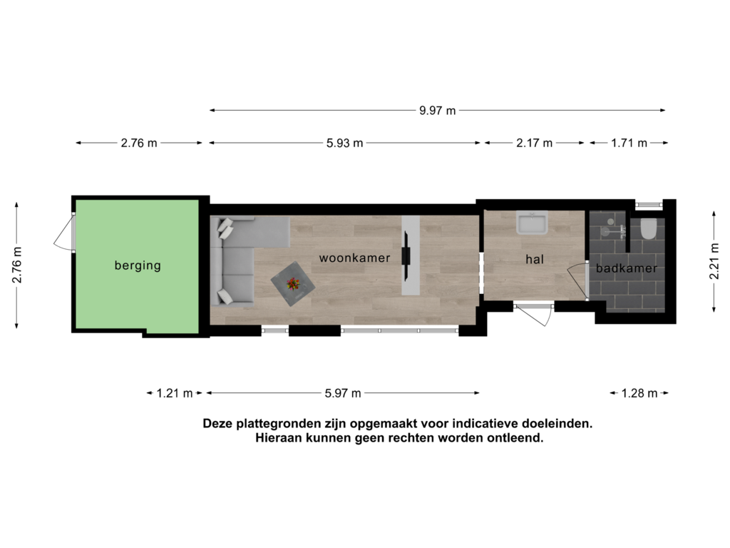 View floorplan of Bijgebouw of Duinweg 83