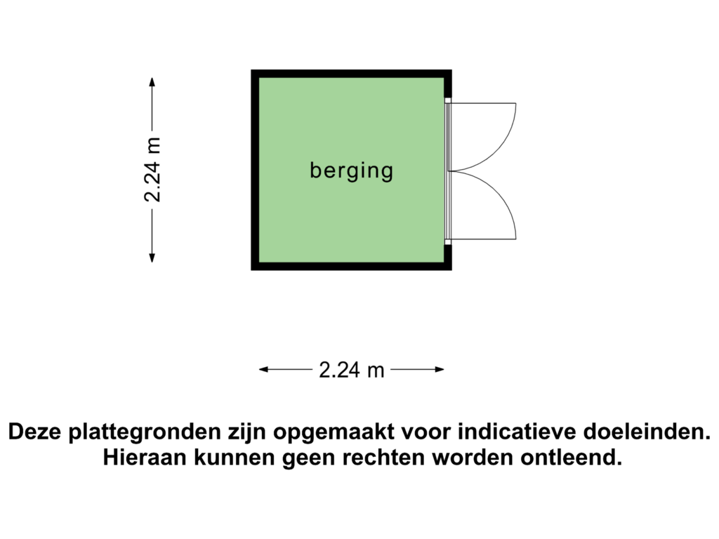 View floorplan of Berging of Duinweg 83