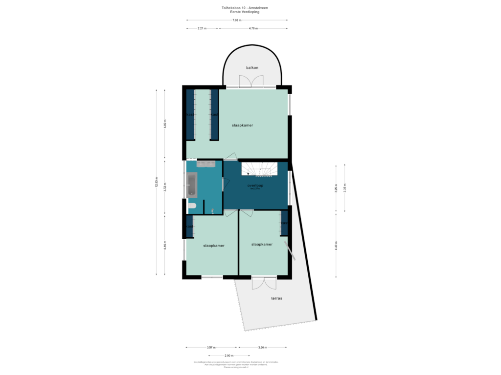 Bekijk plattegrond van EERSTE VERDIEPING van Tolheksbos 10