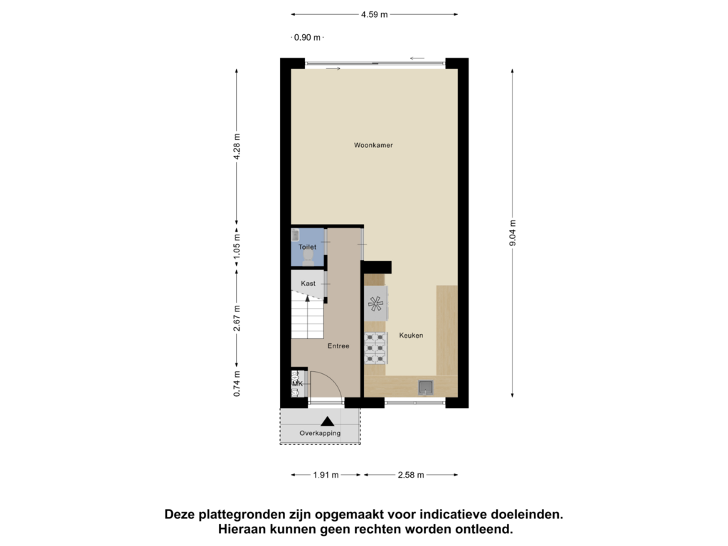 View floorplan of Begane Grond of Bezembinderspad 5