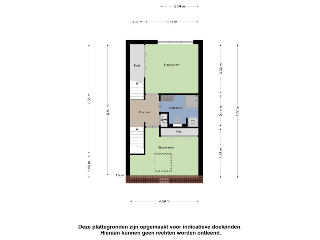 View floorplan of Eerste Verdieping of Bezembinderspad 5