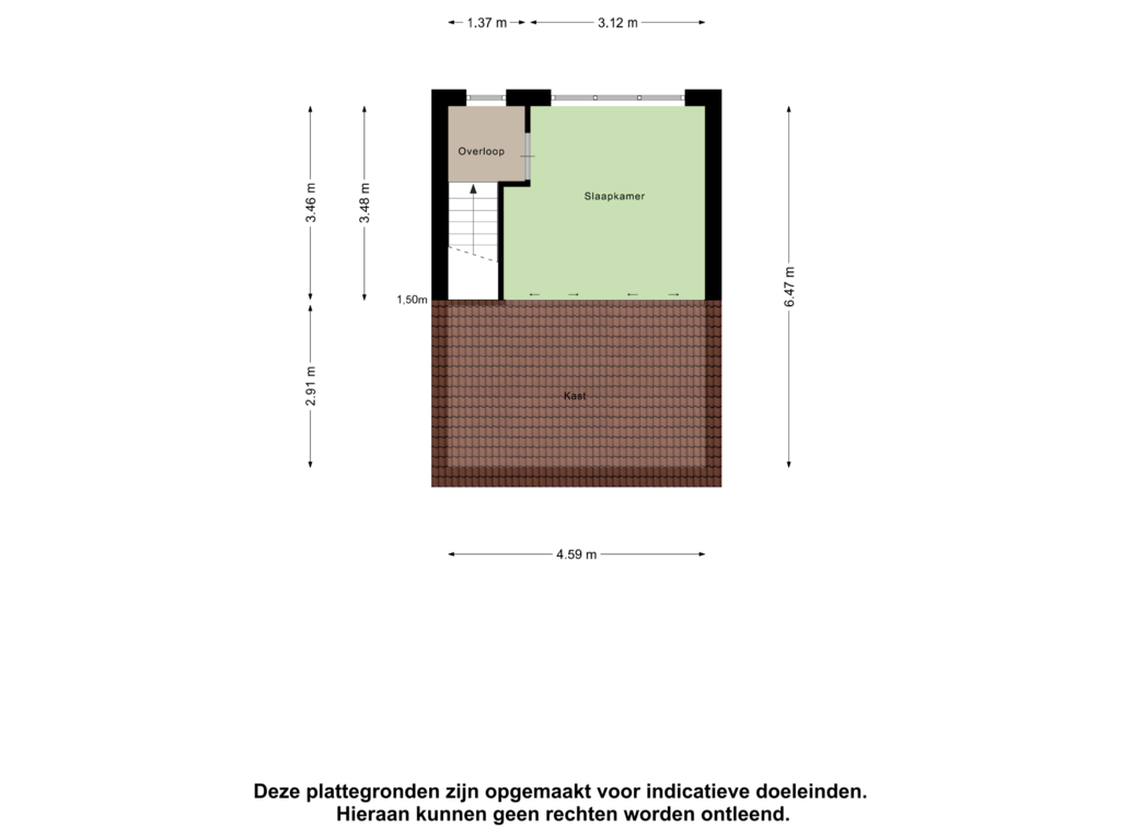 View floorplan of Tweede Verdieping of Bezembinderspad 5