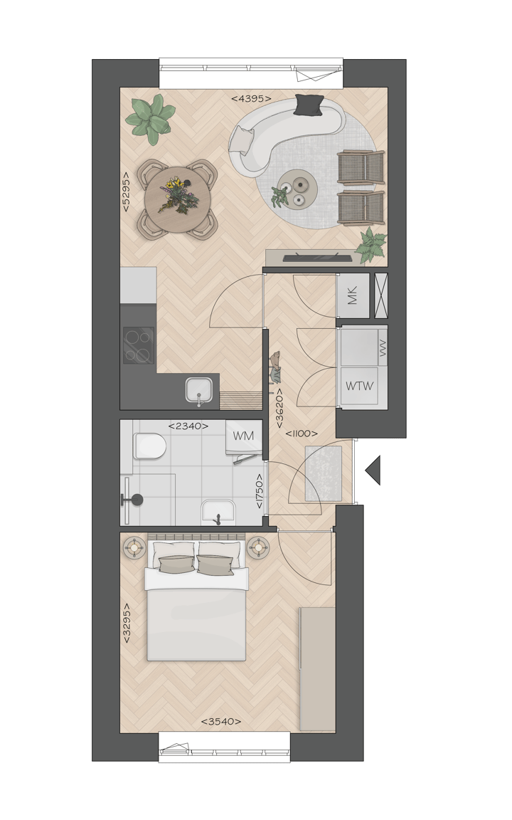 Foto 4 van Parc Bayeux - Appartement 3 (Bouwnr. 3)