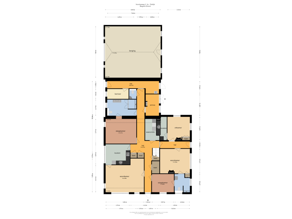 Bekijk plattegrond van BEGANE GROND van Voortseweg 3