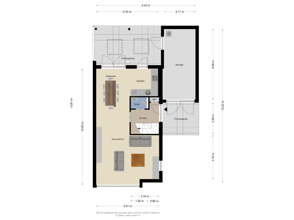 Bekijk plattegrond van Begane Grond van Havikskruid 36