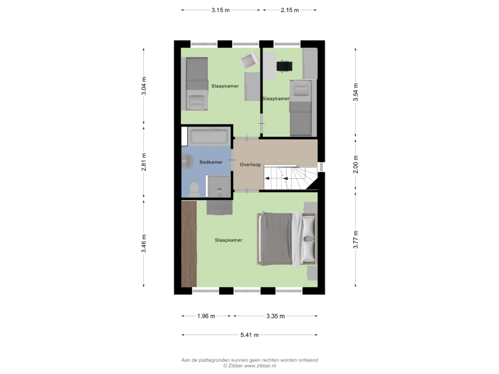 Bekijk plattegrond van Eerste Verdieping van Havikskruid 36