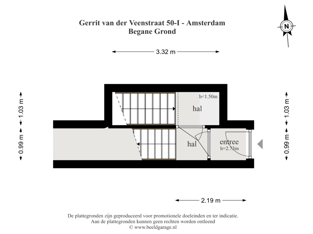 View floorplan of Begane Grond of Gerrit van der Veenstraat 50-1