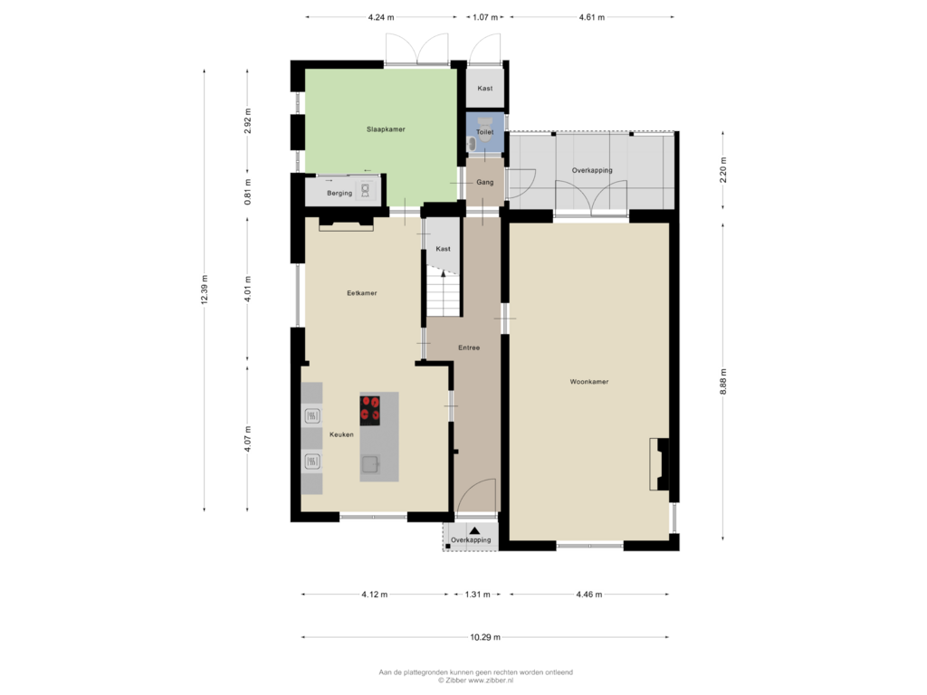 View floorplan of Begane grond of Dorpsstraat 55