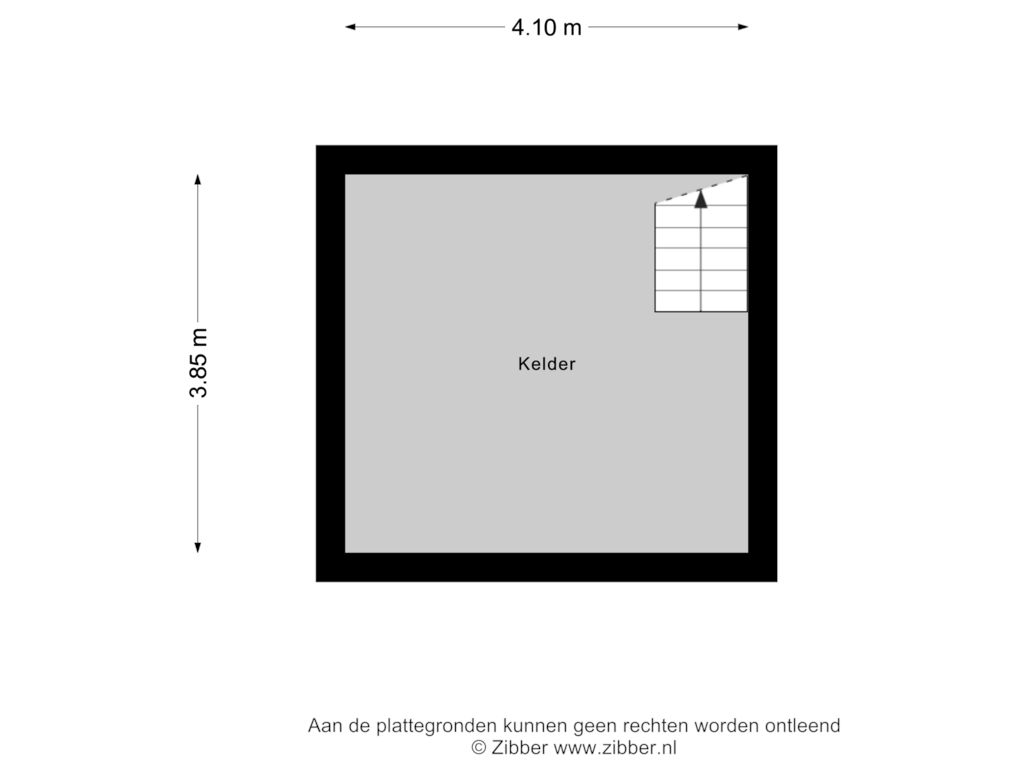 View floorplan of Kelder of Dorpsstraat 55