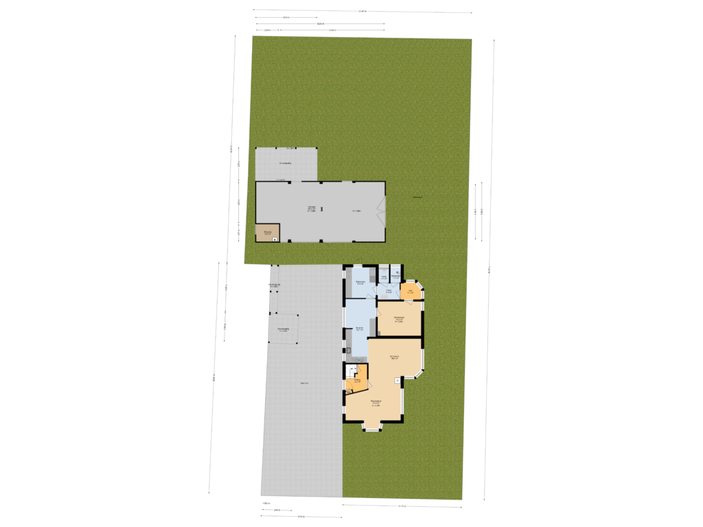 Bekijk plattegrond van Situatie van Bjirkewei 78