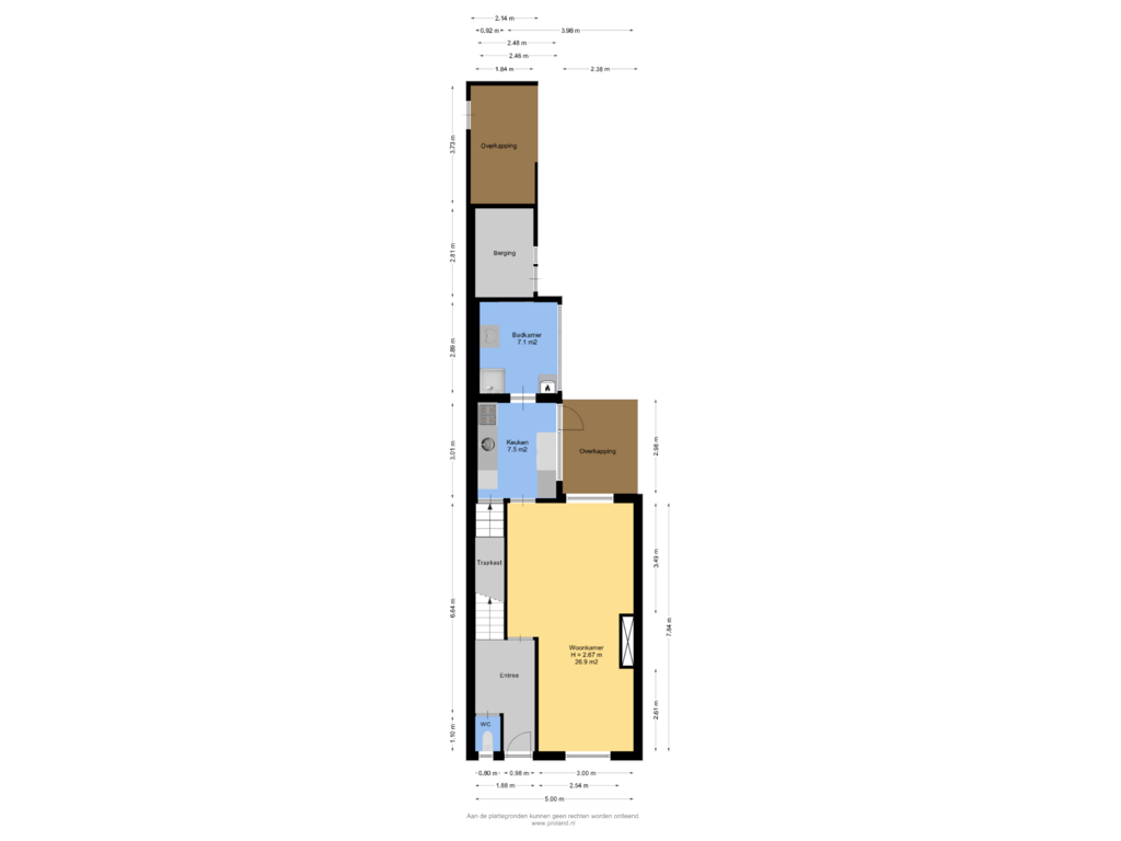 View floorplan of Begane Grond of Oude Nonnendaalseweg 216