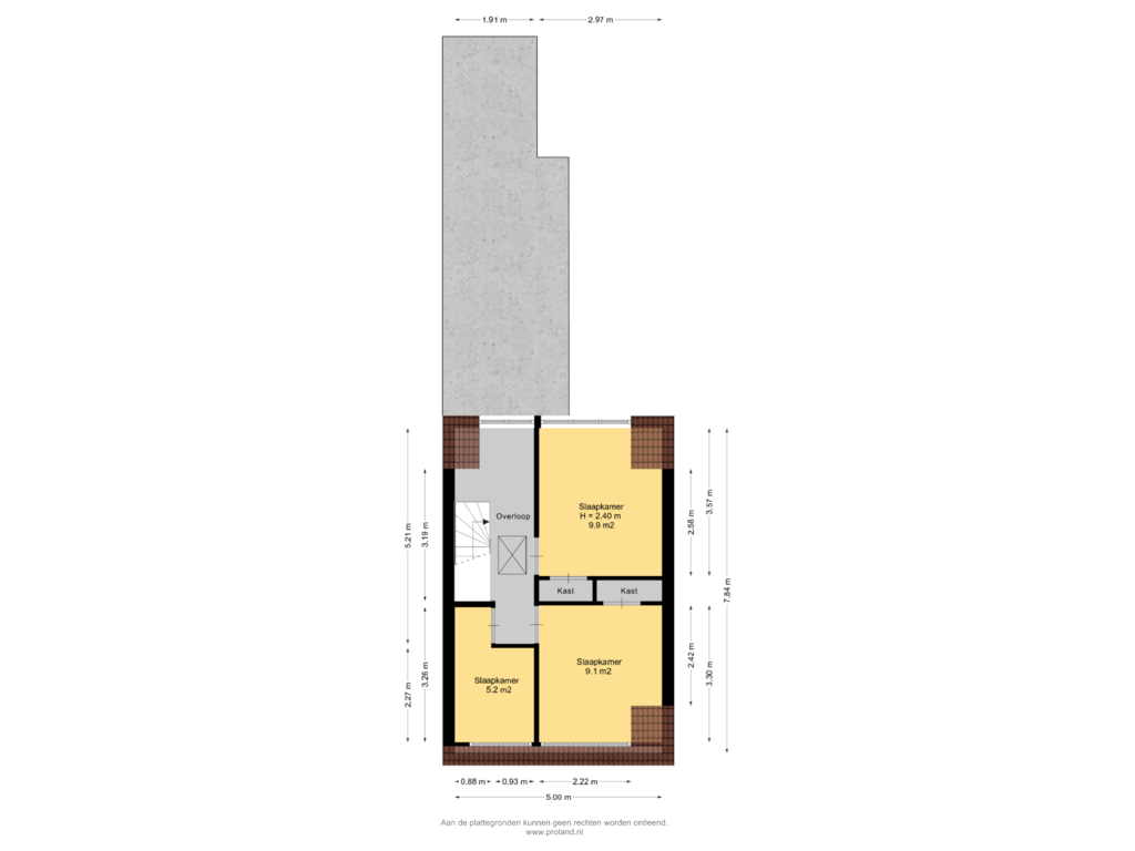 View floorplan of 1e Verdieping of Oude Nonnendaalseweg 216