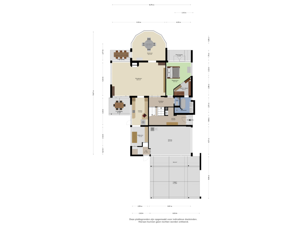 Bekijk plattegrond van Begane Grond van Marinus de Jongstraat 22