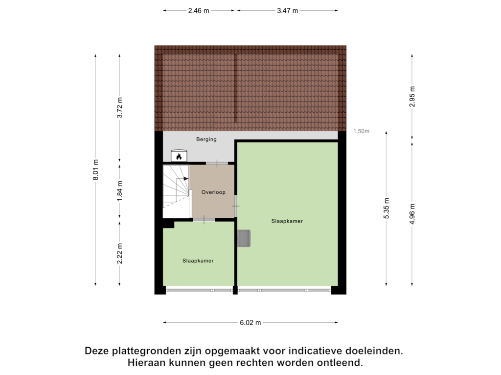 Bekijk plattegrond van Tweede Verdieping van Jan Pietersz. Coenstraat 6