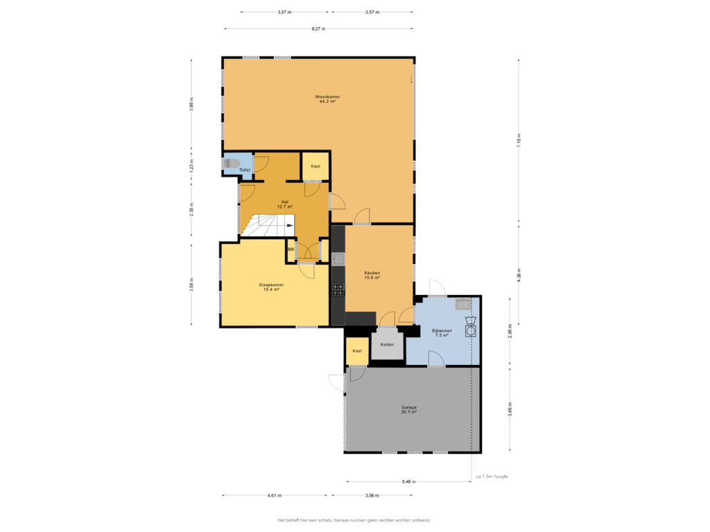 Bekijk plattegrond van Begane grond van Kruirad 5