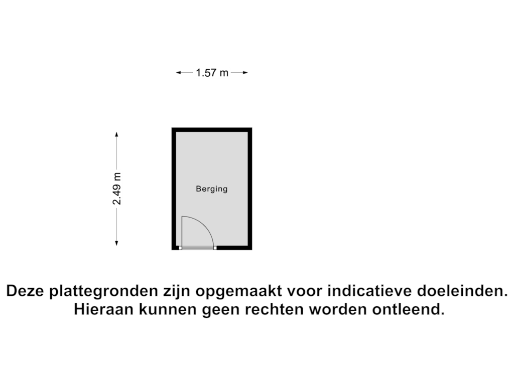 Bekijk plattegrond van Berging van Lange Hilleweg 434