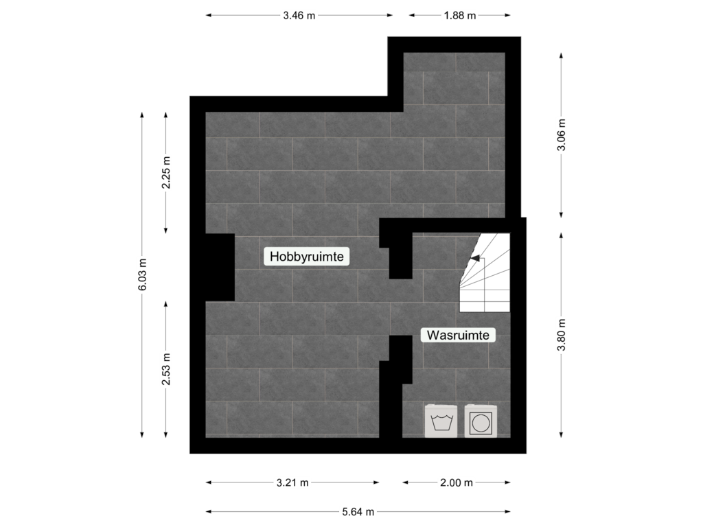 Bekijk plattegrond van Kelder van Oleanderstraat 30