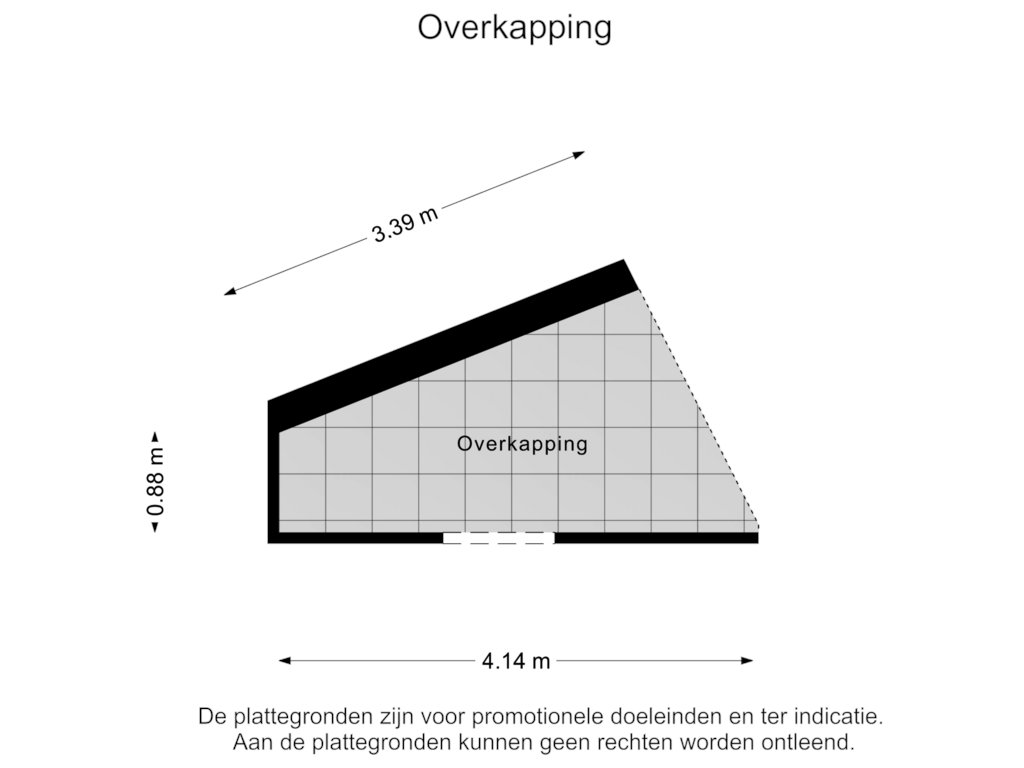 Bekijk plattegrond van Overkapping van Ten Hoetstraat 4