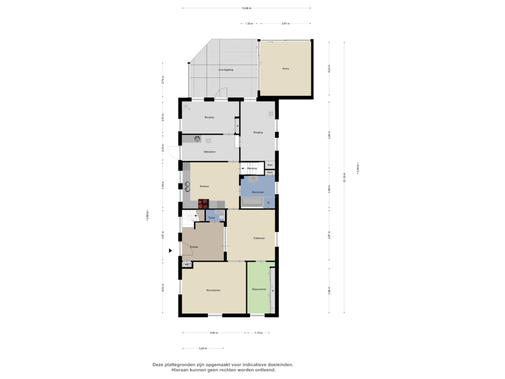 View floorplan of Begane grond of Postiljonstraat 2