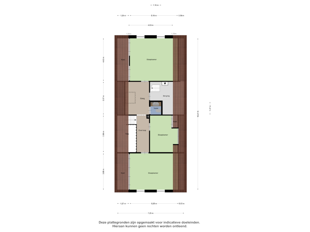 View floorplan of Eerste Verdieping of Postiljonstraat 2