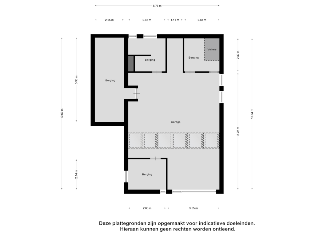 View floorplan of Garage of Postiljonstraat 2