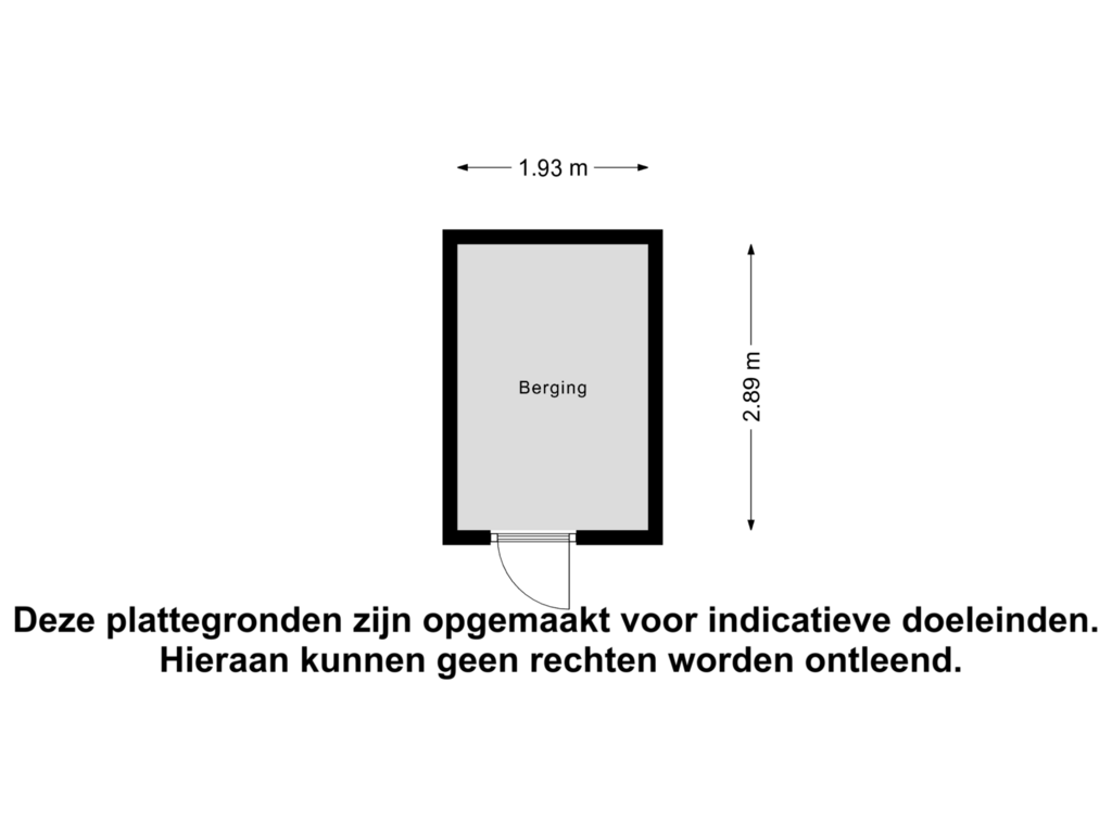 Bekijk plattegrond van Berging van Plataanstraat 38