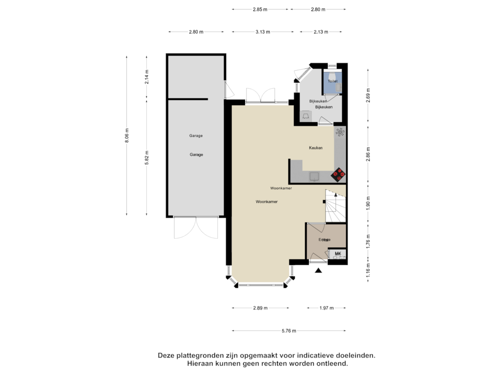 Bekijk plattegrond van Begane Grond van Wagnerlaan 5