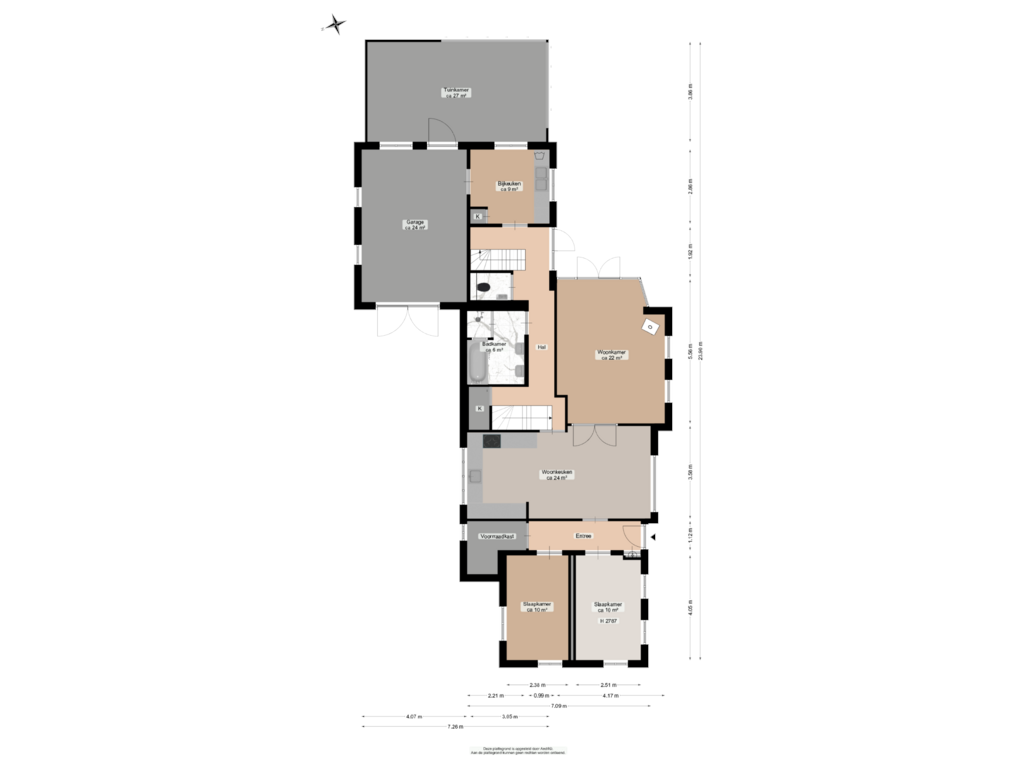 Bekijk plattegrond van Begane grond van Tuinbouwweg 2