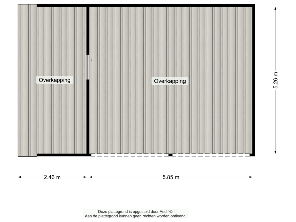 Bekijk plattegrond van Overkapping van Tuinbouwweg 2