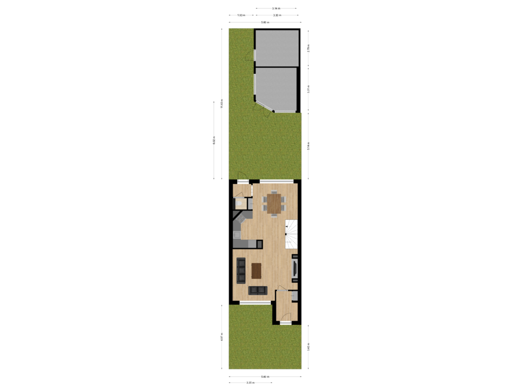 View floorplan of Situatie of Martin Luther Kinglaan 66