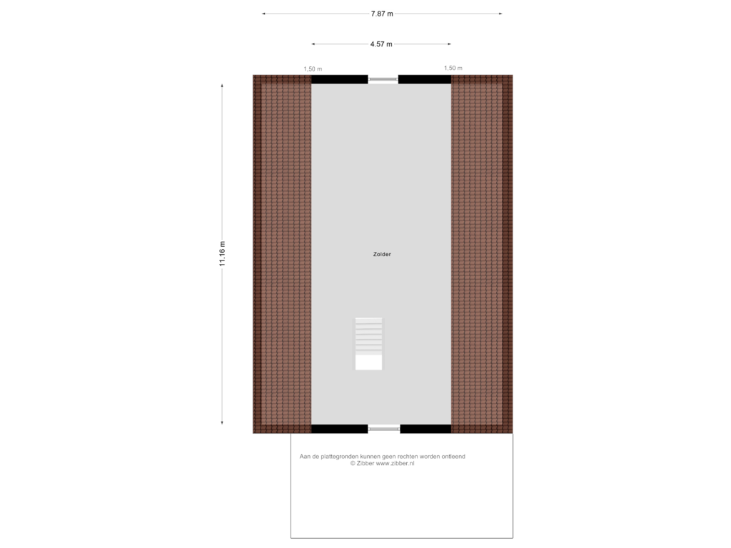 Bekijk plattegrond van Zolder van Veenweg 1