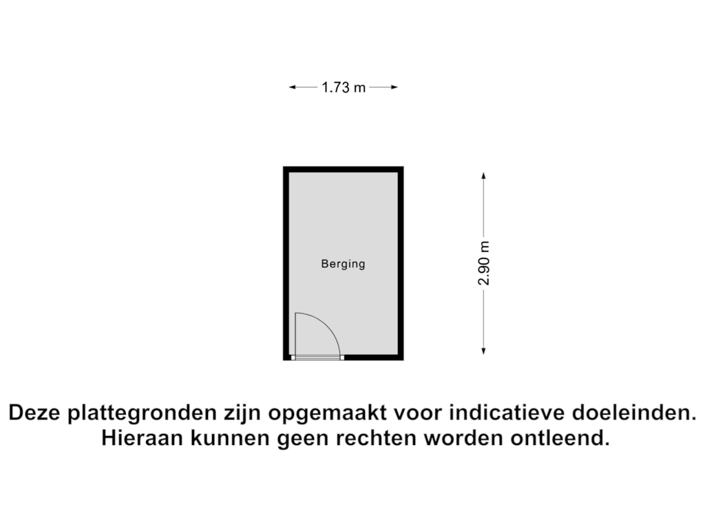 View floorplan of Berging of Paterswoldseweg 50