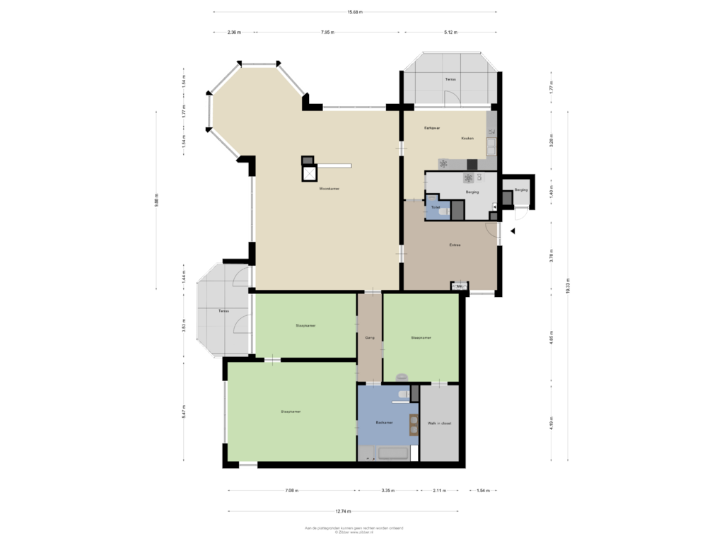 View floorplan of Appartement of De Korenbeurs 5