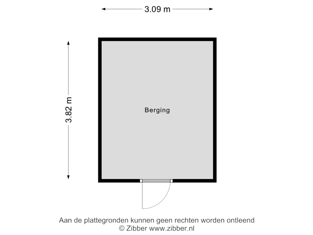 View floorplan of Berging of De Korenbeurs 5