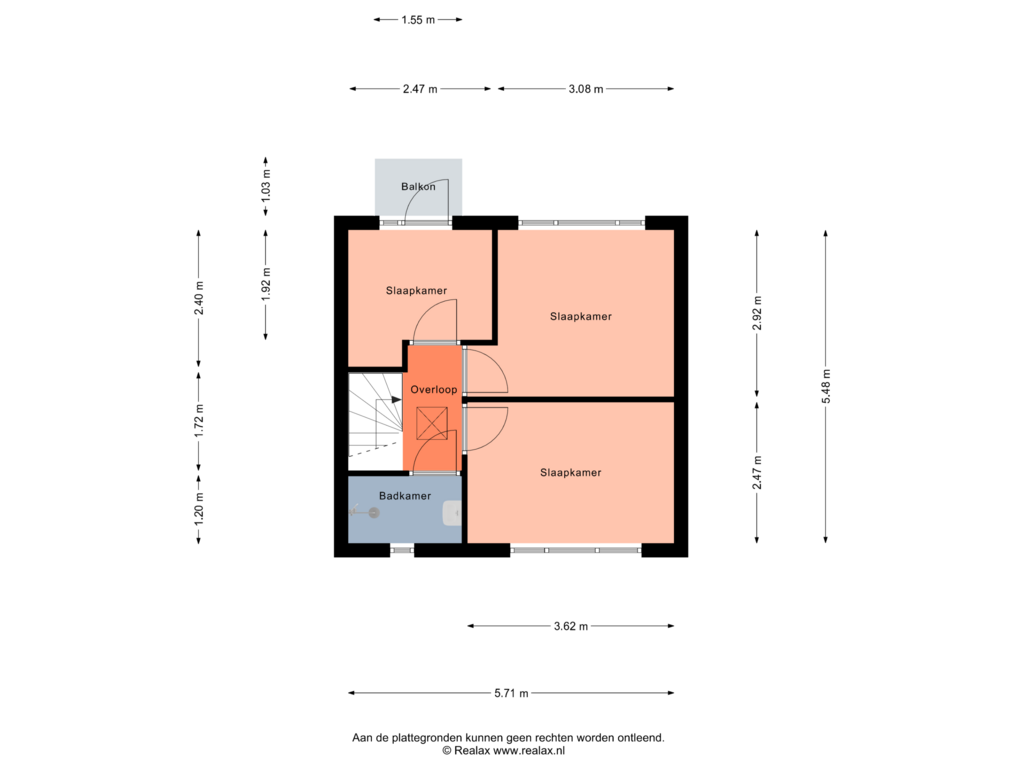 Bekijk plattegrond van Verdieping van Warmoesstraat 23