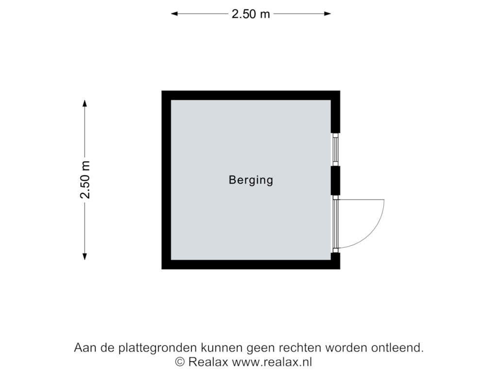 Bekijk plattegrond van Berging van Warmoesstraat 23