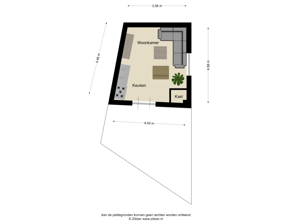 Bekijk plattegrond van Eerste verdieping van Smidsbolwerk 1-A