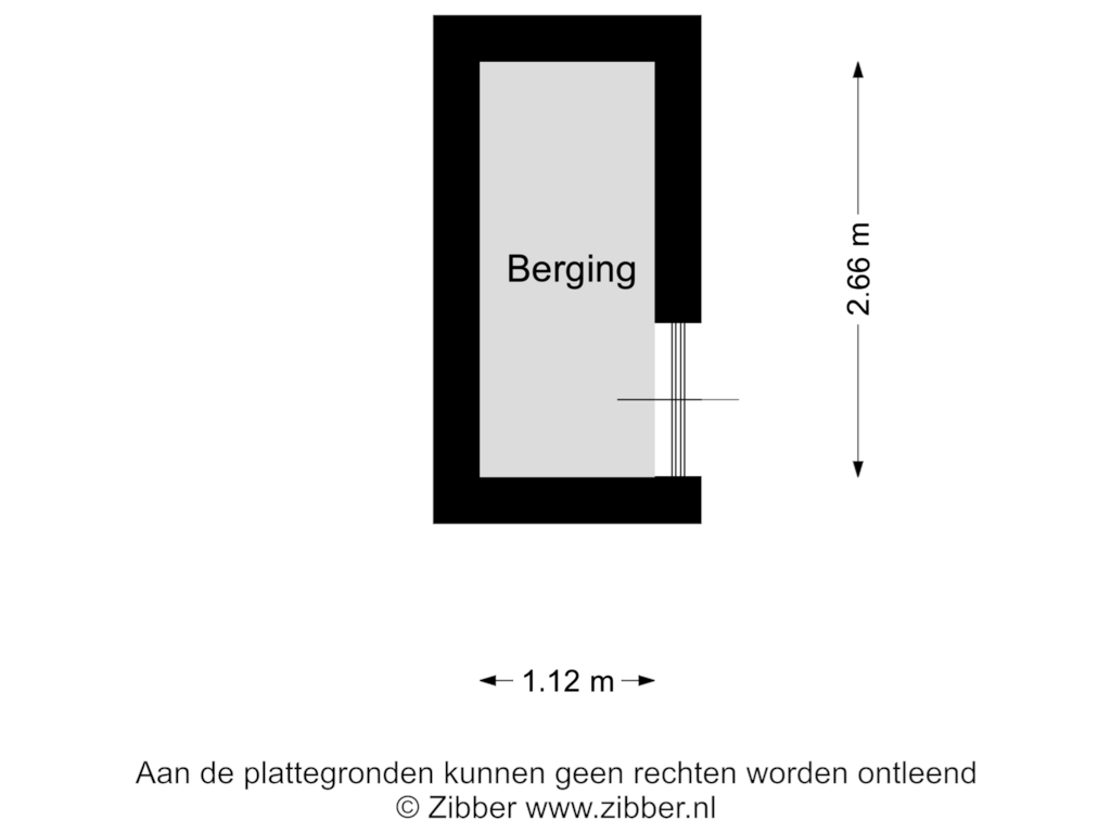 Bekijk plattegrond van Berging van Smidsbolwerk 1-A