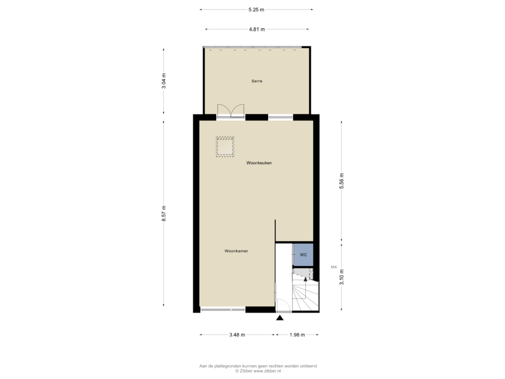 Bekijk plattegrond van Begane Grond van De Ruyterstraat 10