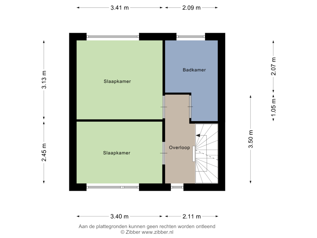 Bekijk plattegrond van 1e Verdieping van De Ruyterstraat 10