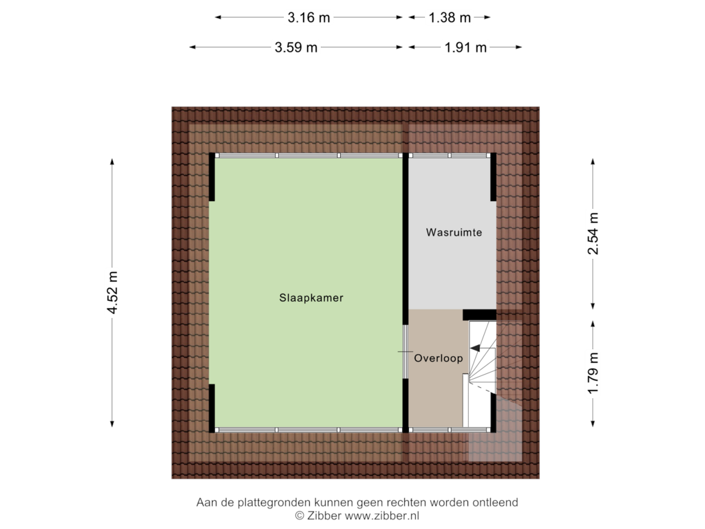 Bekijk plattegrond van 2e Verdieping van De Ruyterstraat 10