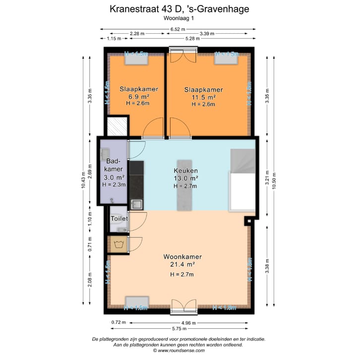 Foto 21 van Kranestraat 43-D