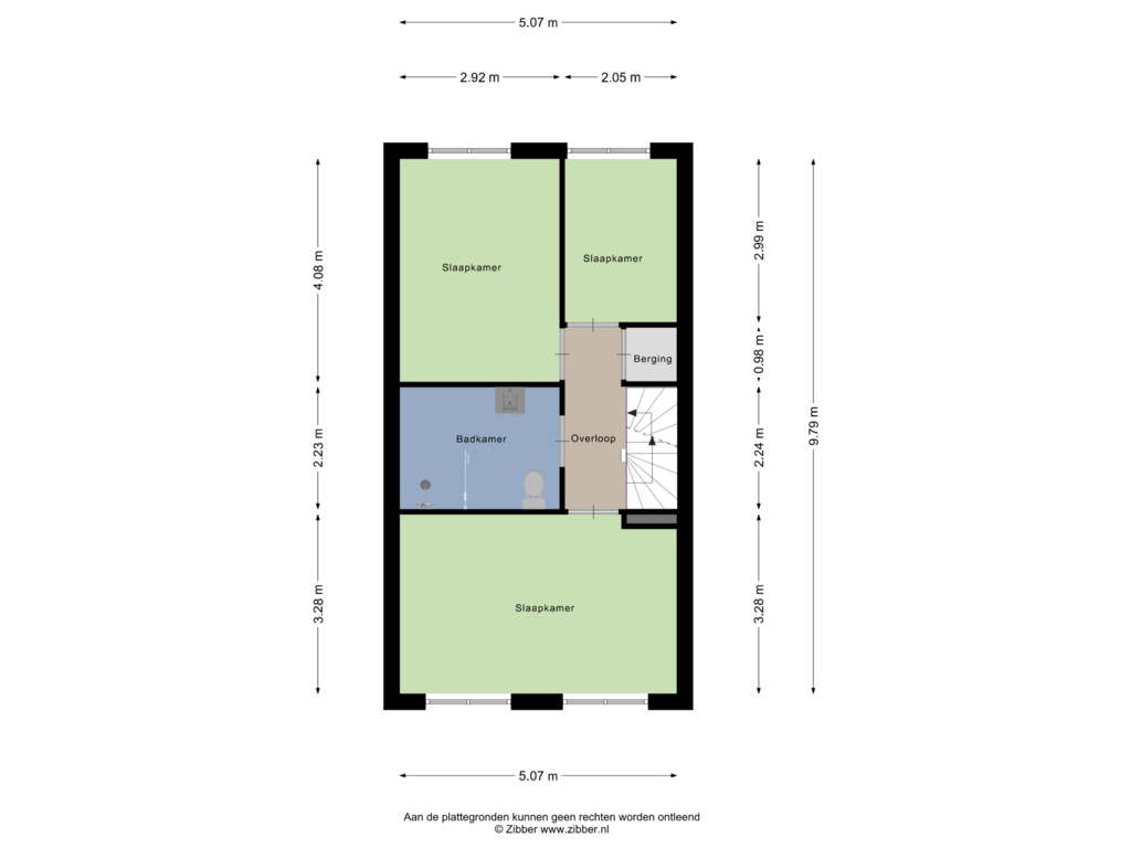 View floorplan of Eerste Verdieping of Distelstraat 3