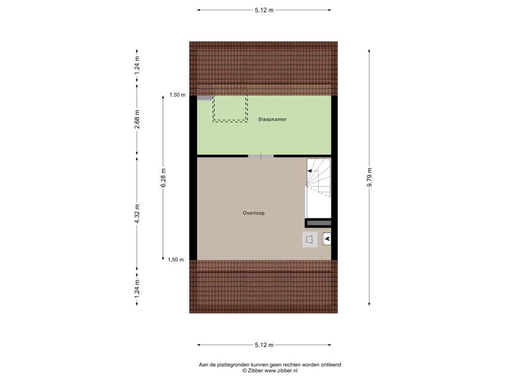 View floorplan of Tweede Verdieping of Distelstraat 3