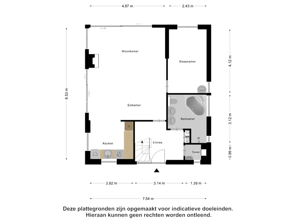 Bekijk plattegrond van Begane Grond van Dunopark 35