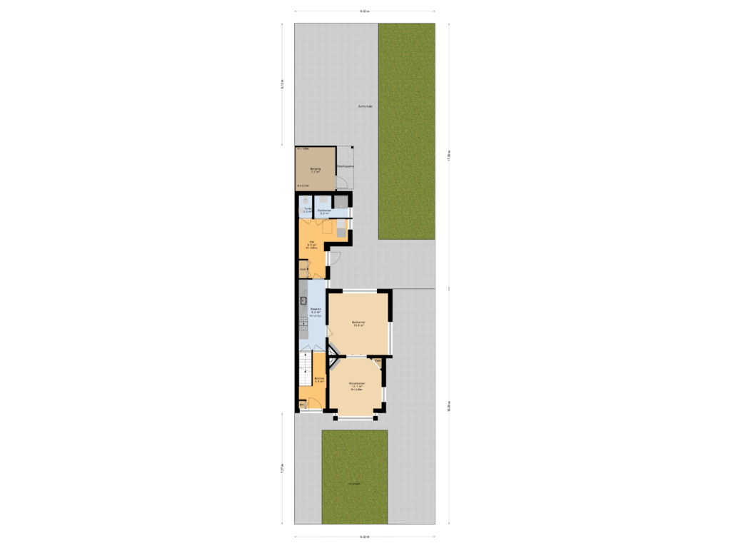 Bekijk plattegrond van Situatie van Irenestraat 7