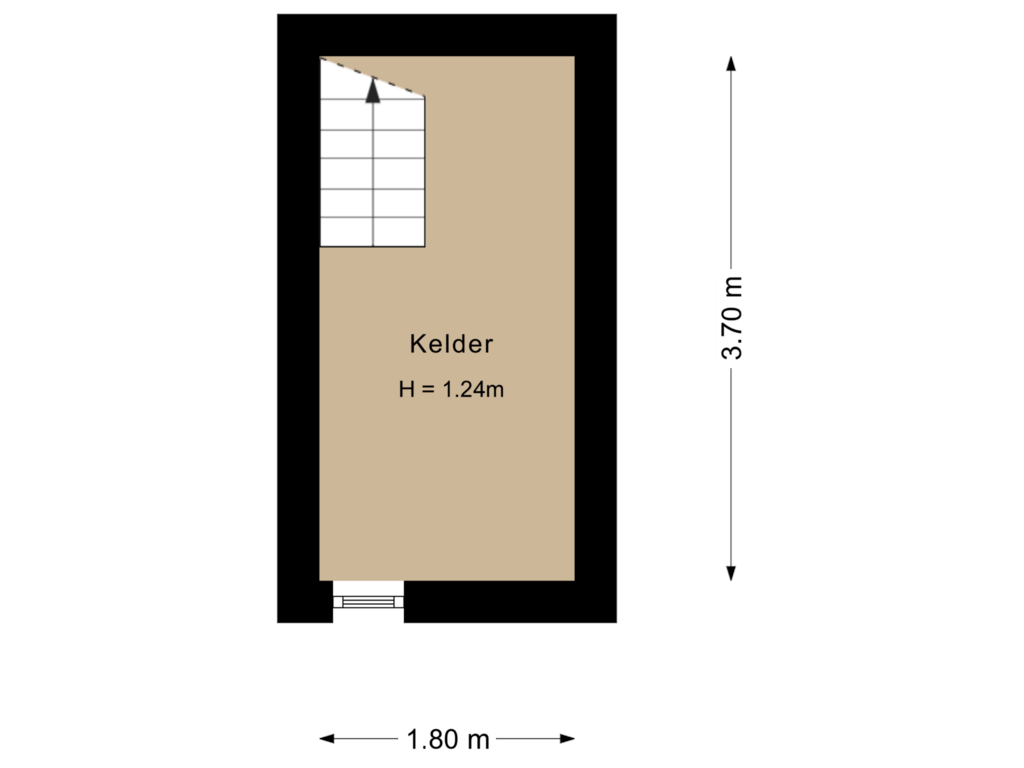 Bekijk plattegrond van Kelder van Irenestraat 7