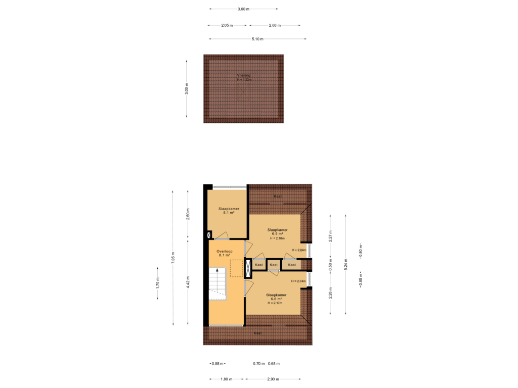 Bekijk plattegrond van 1e verdieping van Irenestraat 7