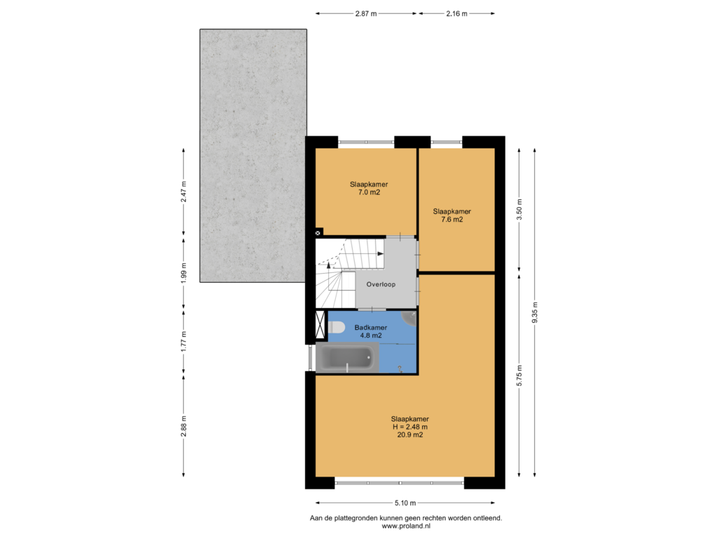 Bekijk plattegrond van 1e Verdieping van Noordse Stern 5